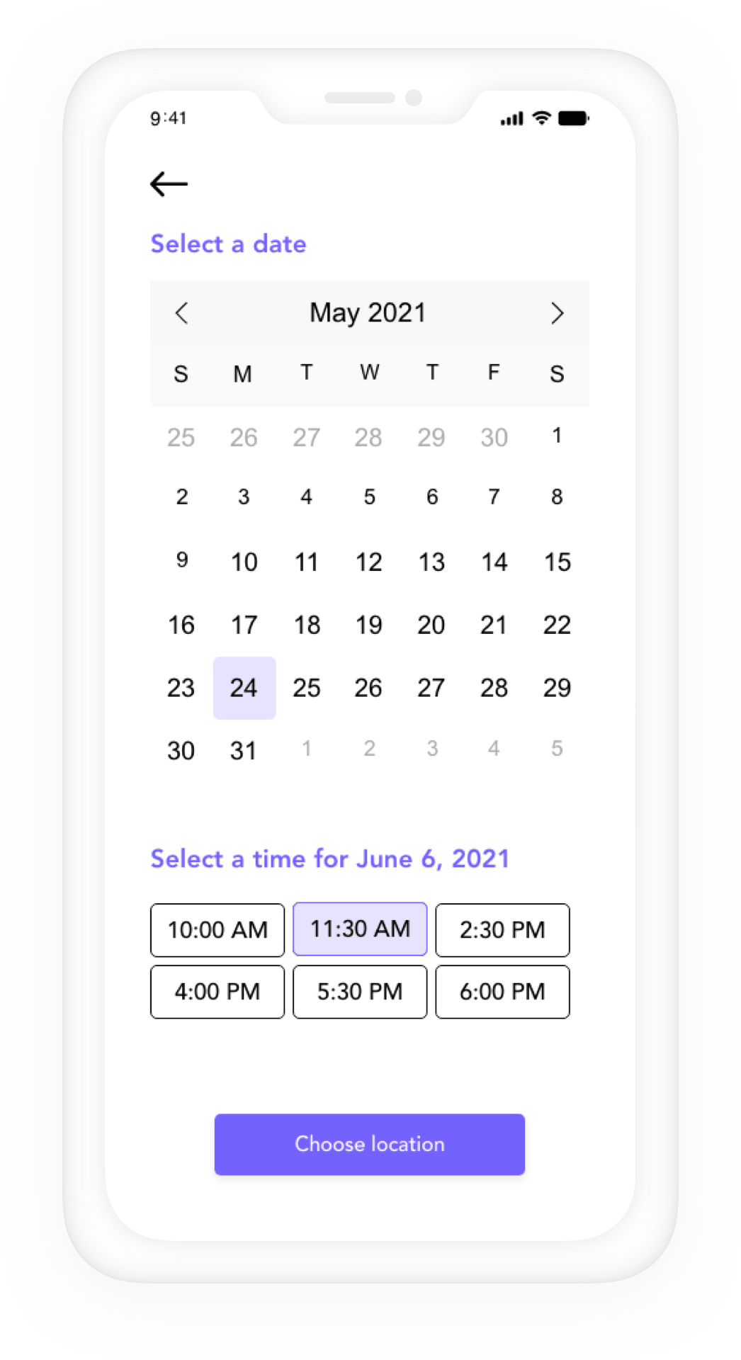 view calendar