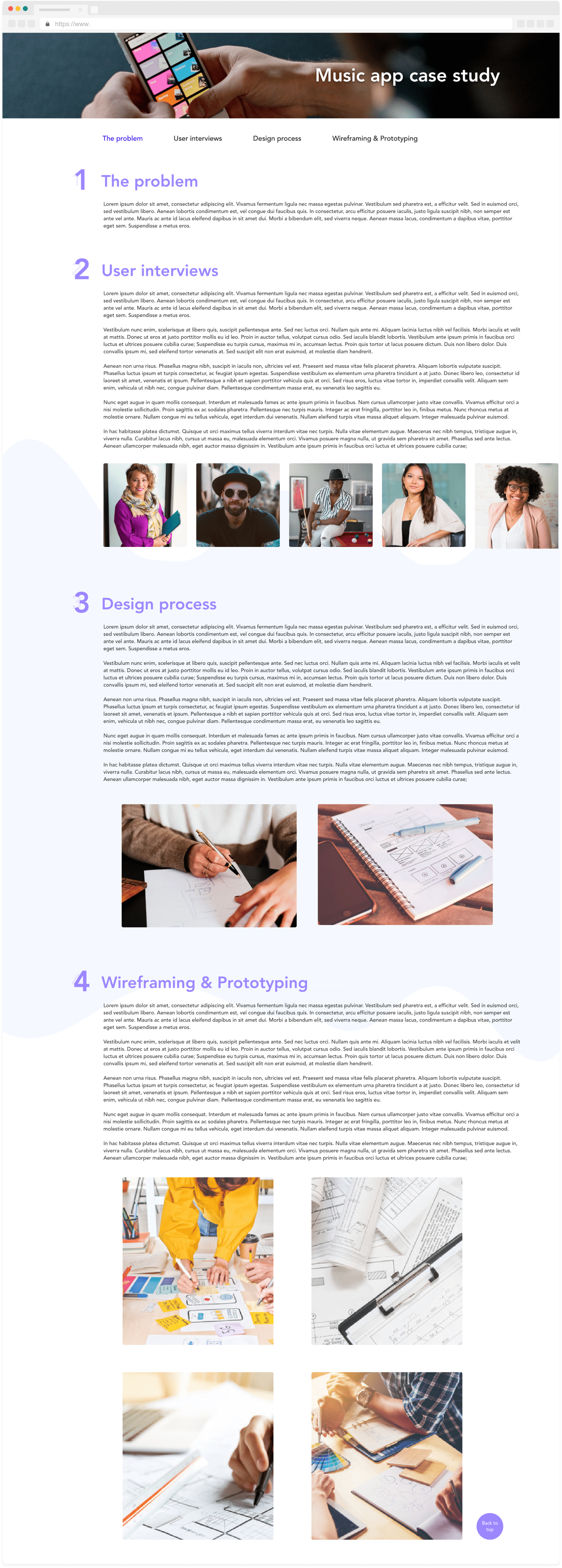 case study homepage